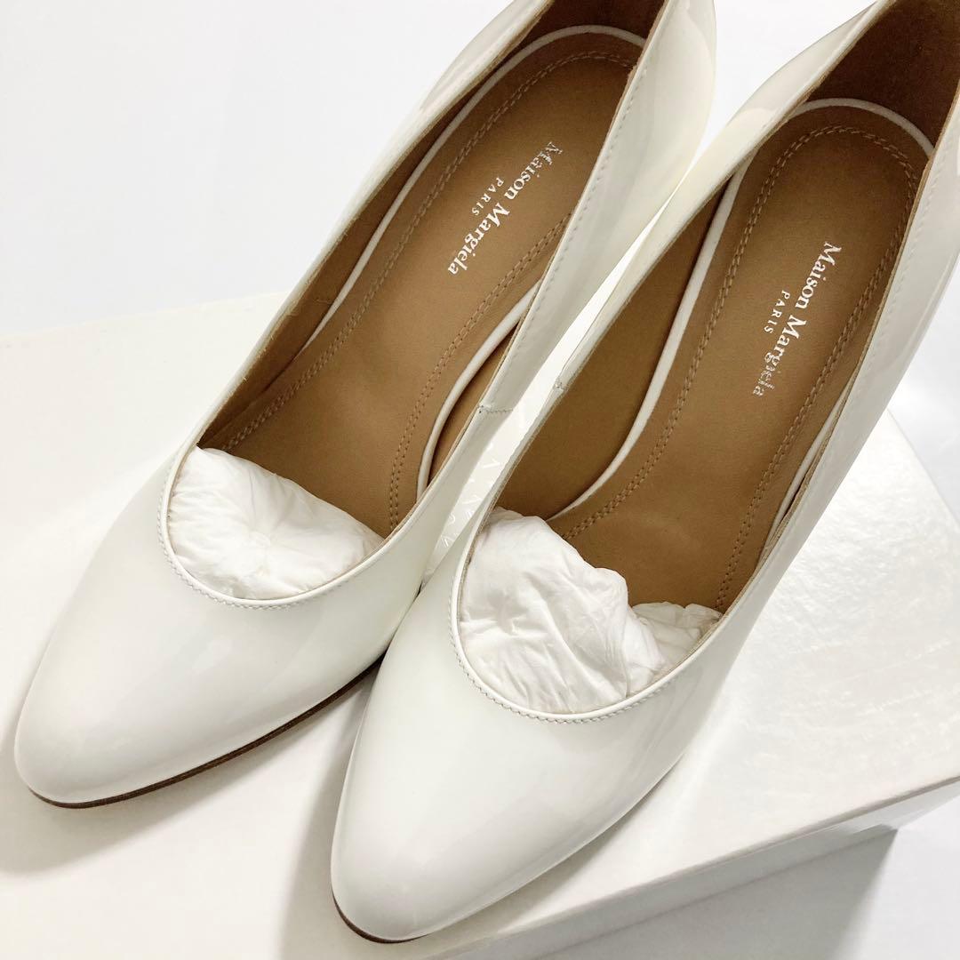 新品 定価12.6万円 MARGIELA マルジェラ パンプス 37 ホワイト