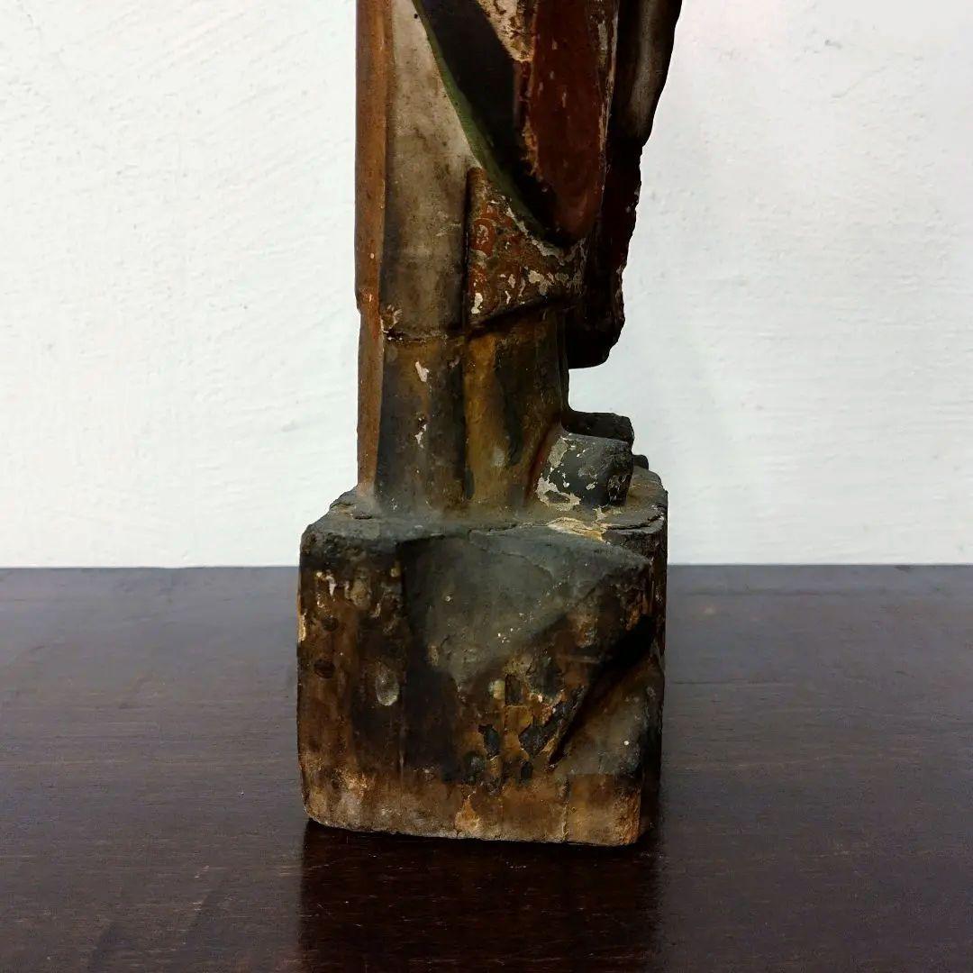 仏教美術  木彫  神像  仏像  時代  アンティーク