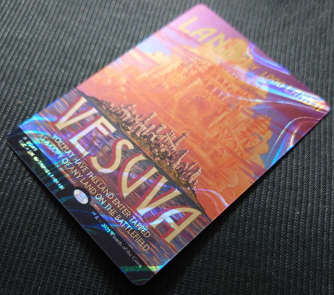 mtg 稀少個体 ハローFOIL フルアート ヴェズーヴァ 英語 sld slc