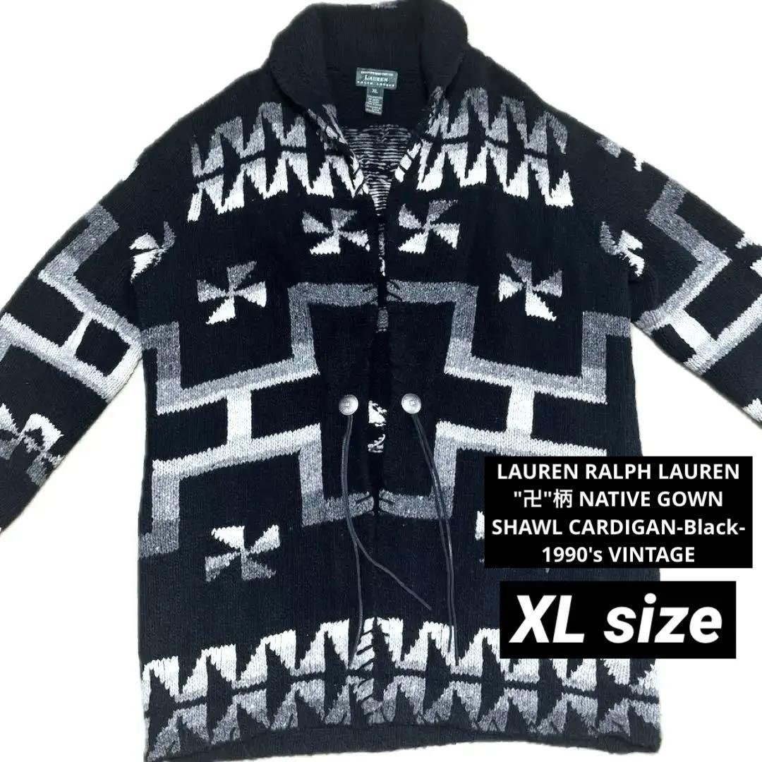 2*i様 希少サイズ☆ラルフローレン ネイティブ柄 ニットカーディガン クロス