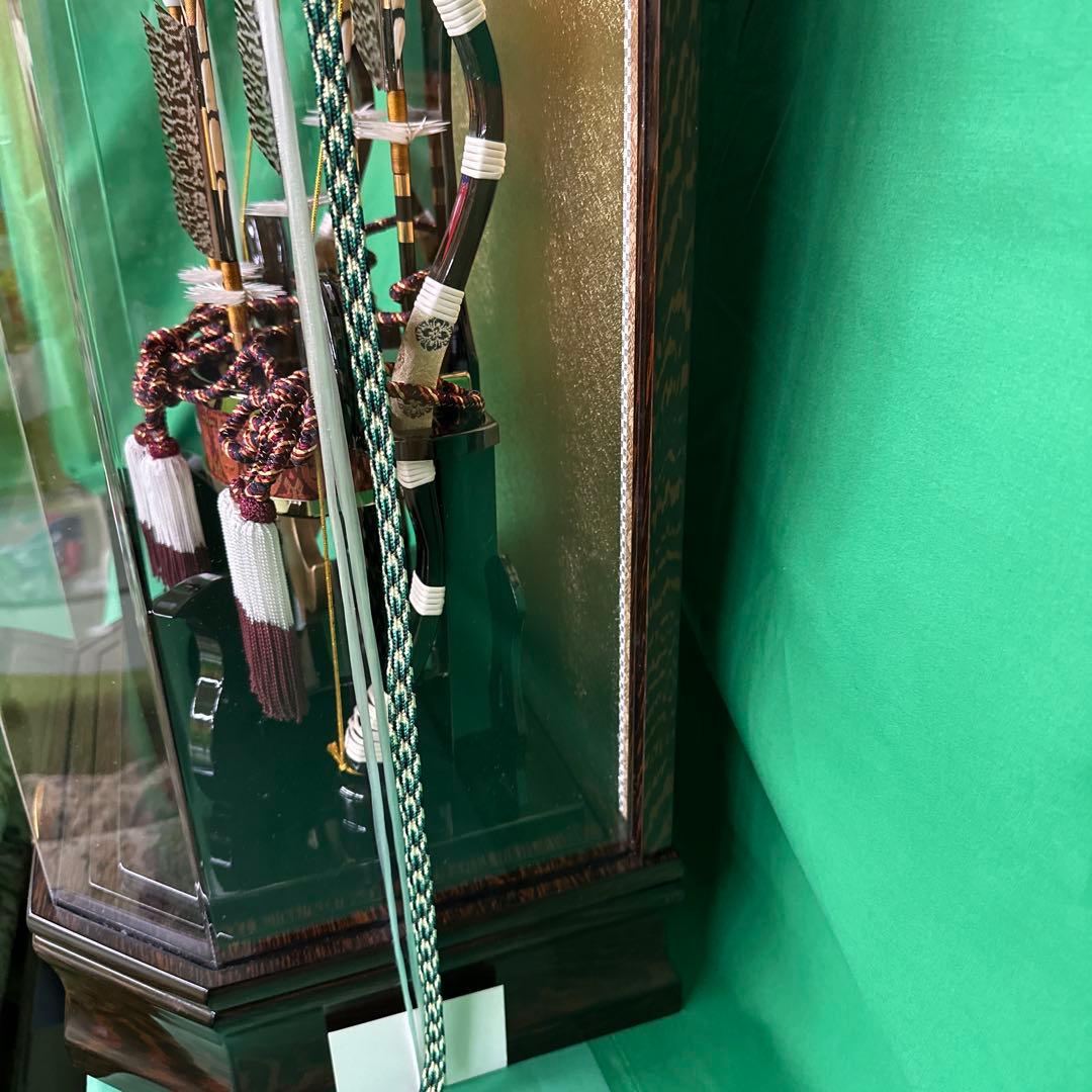 最終値下げ　人形の久月　破魔弓　陽明１５号　アクリルケース　正月飾り　家紋付き