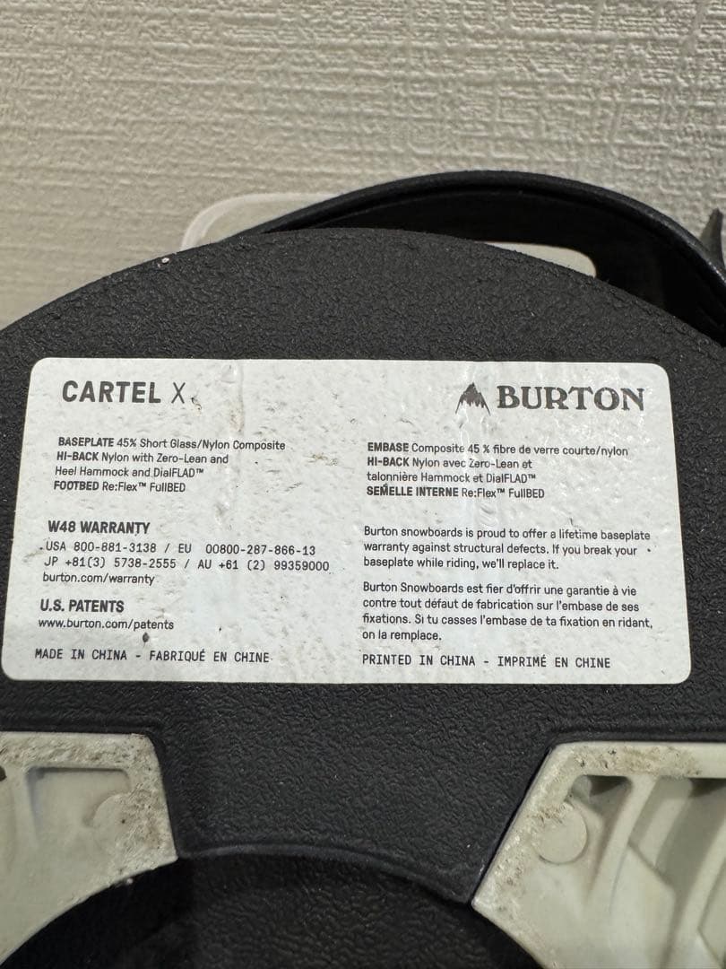 Burton CARTEL X カーテル X Re:Flex