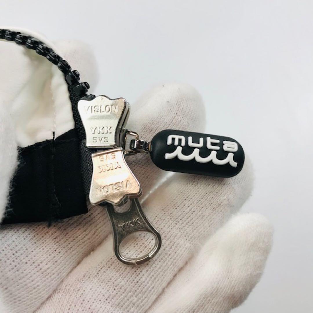 美品★muta・ムータ WAVEロゴ刺繍 4WAYストレッチフーディー(6)