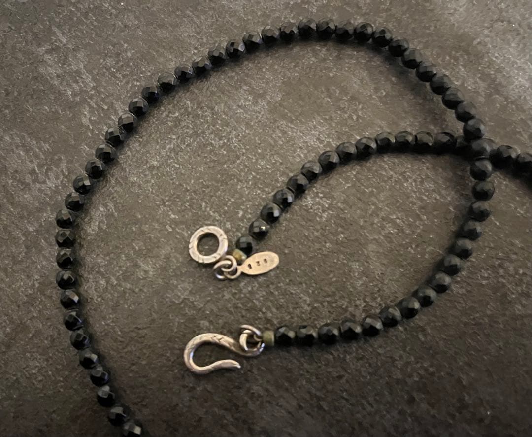 JUSTINDAVIS オニキスネックレス　50cm