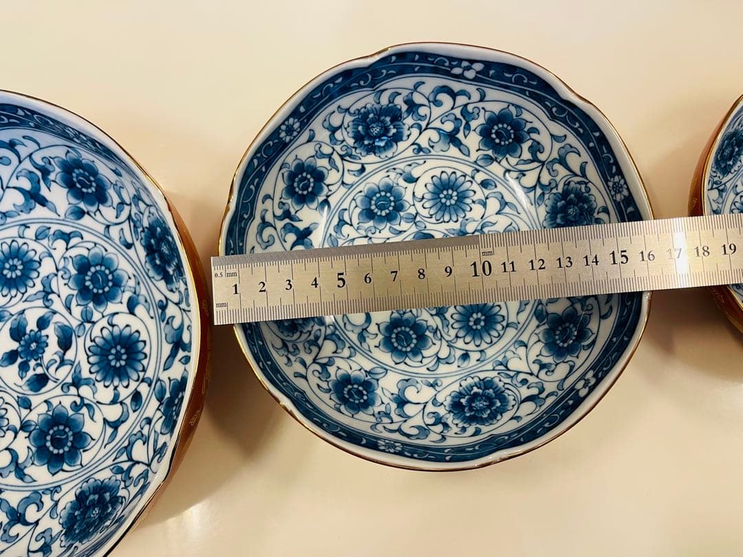 お値下げ！新品★未使用（大・中・小）藍染錦彩　三ツ揃鉢