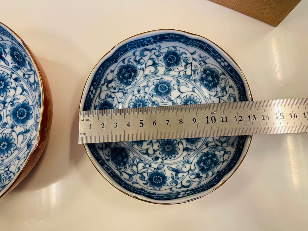 お値下げ！新品★未使用（大・中・小）藍染錦彩　三ツ揃鉢