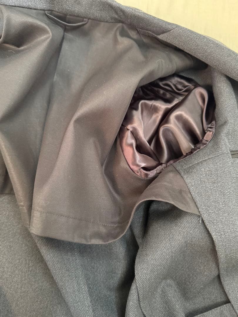 美品　HEUGN ユーゲン　ダークグレー チェスターコート　サイズ2