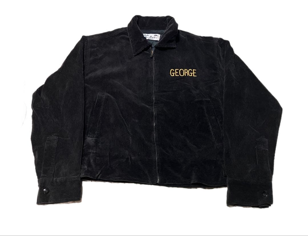 HOUSTON USAF ツアージャケット スーベニア コーデュロイ black