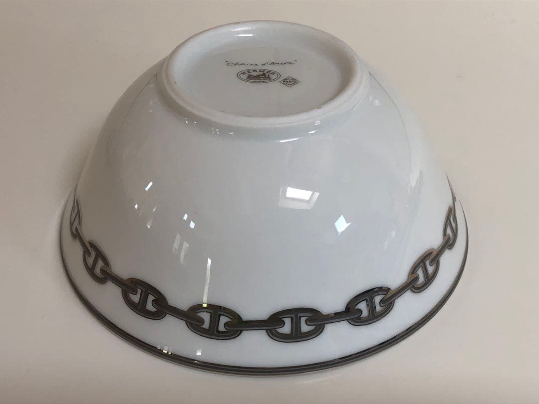 エルメス　シェーヌダンクル　デザートボウル　美品