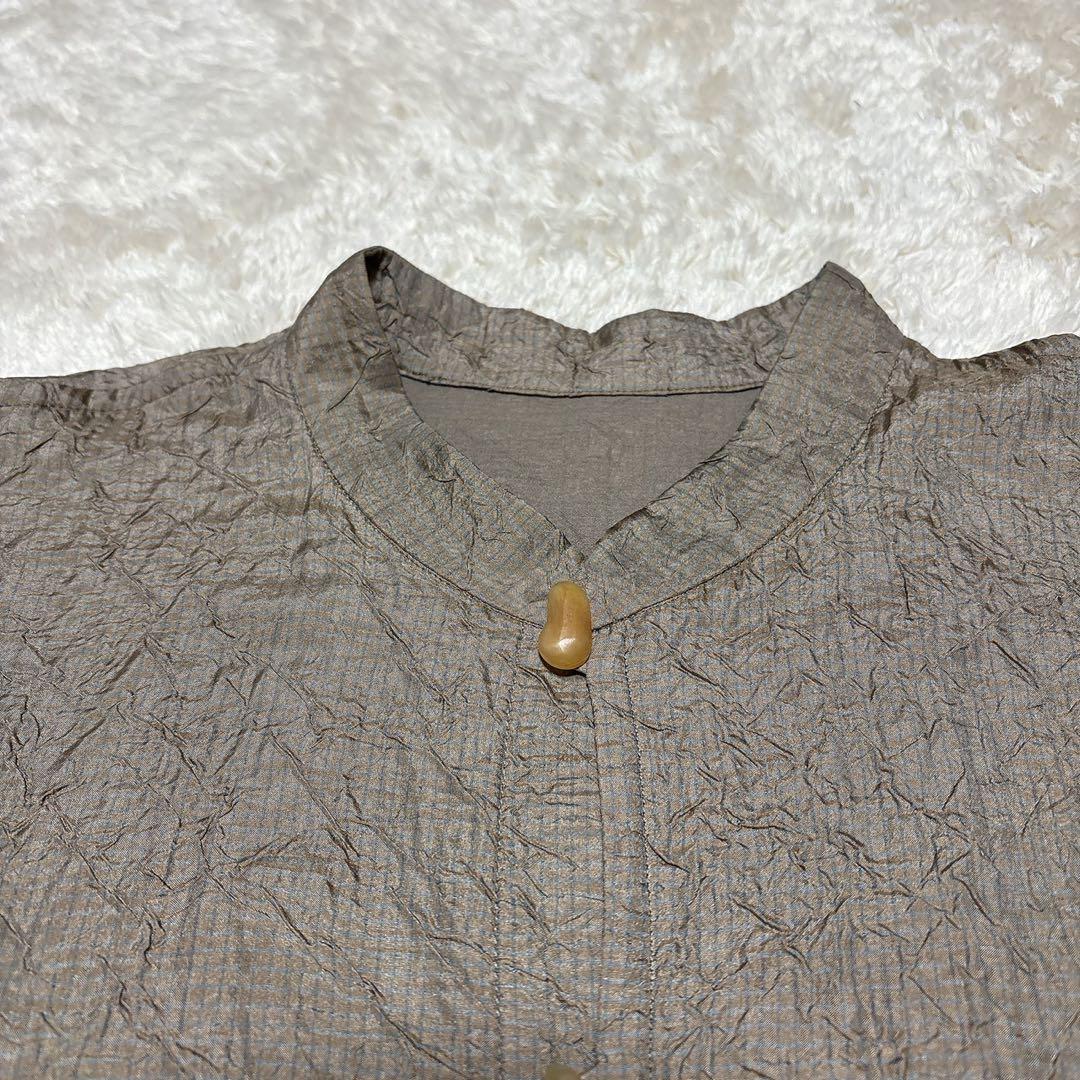 未使用級　ヨーガンレール　シルクコットンダブル　水牛ボタン　24aw 羽織コート