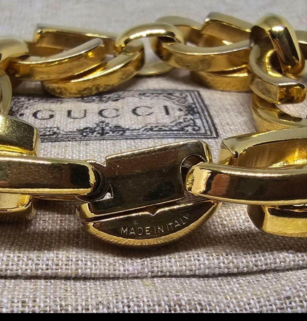 【超レア トム・フォード期 廃盤品】GUCCI ゴールドメッキ ブレスレット