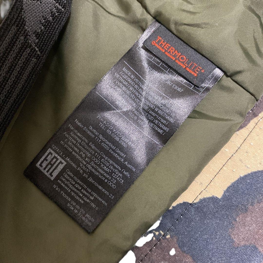 BURTON 迷彩柄 スノーボードウェア、ジャケット　Sサイズ