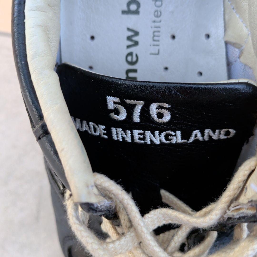 New Balance 576 　ブラック　レザー　スニーカー