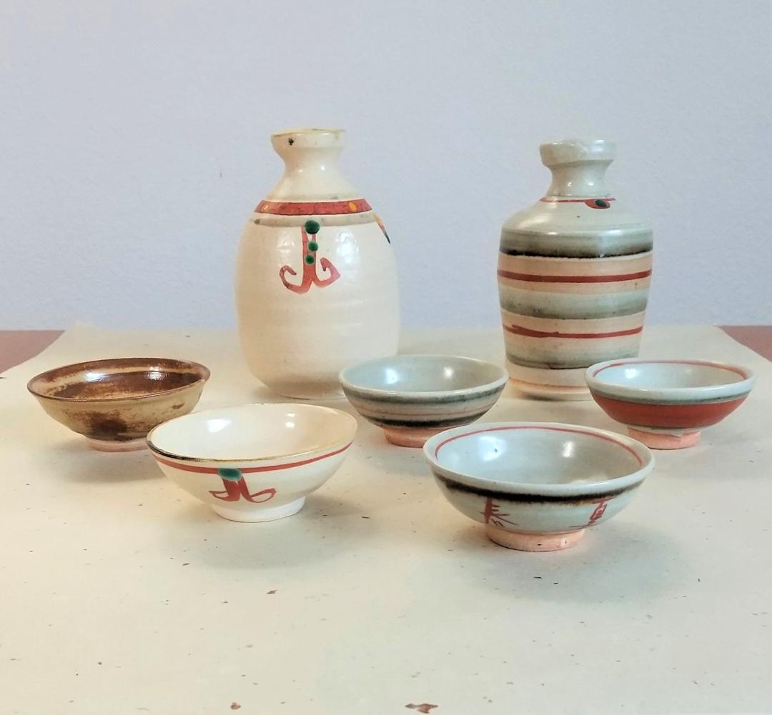 熱海 品　京焼　国領寿人 作　酒器セット