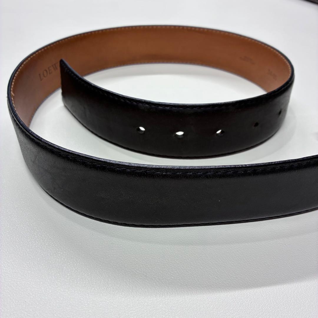 LOEWE アナグラム レザー ベルト 34-85
