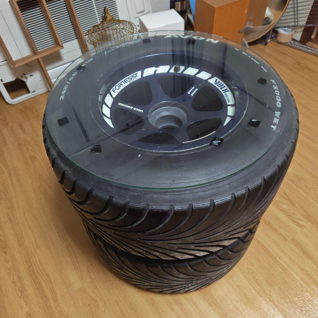 タイヤ付きホイール　サイドテーブル