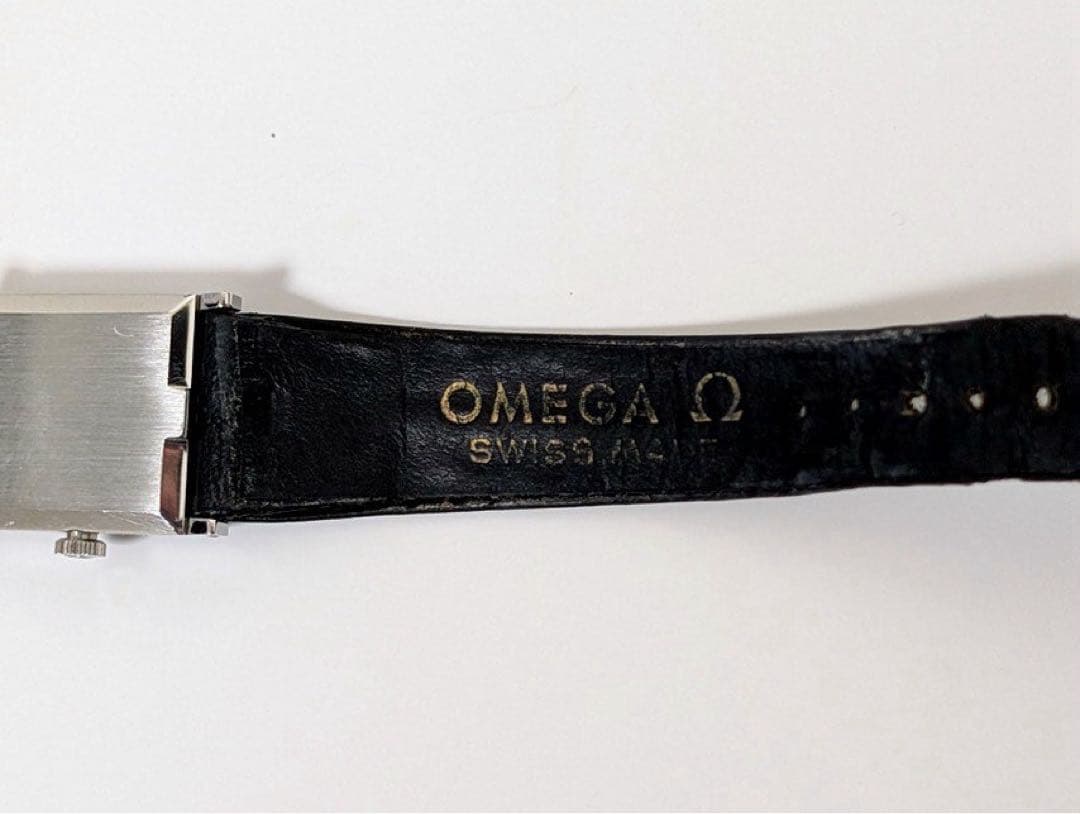 OMEGA オメガ レディース 手巻き 角型 純正ベルト 70年代 ビンテージ