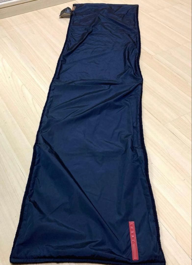 PRADA SPORTSプラダスポーツ　 ウール×ナイロンマフラー　ネイビー