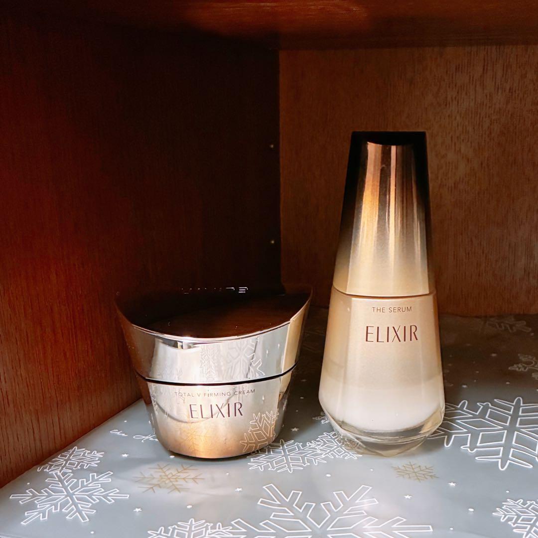 エリクシール トータルV ファーミングクリーム ザ セラムaa 倍速美容液