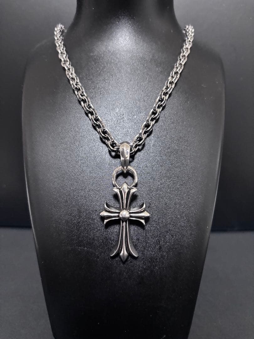 ネックレス ペーパーチェーン タイニー クロス シルバー アクセサリー