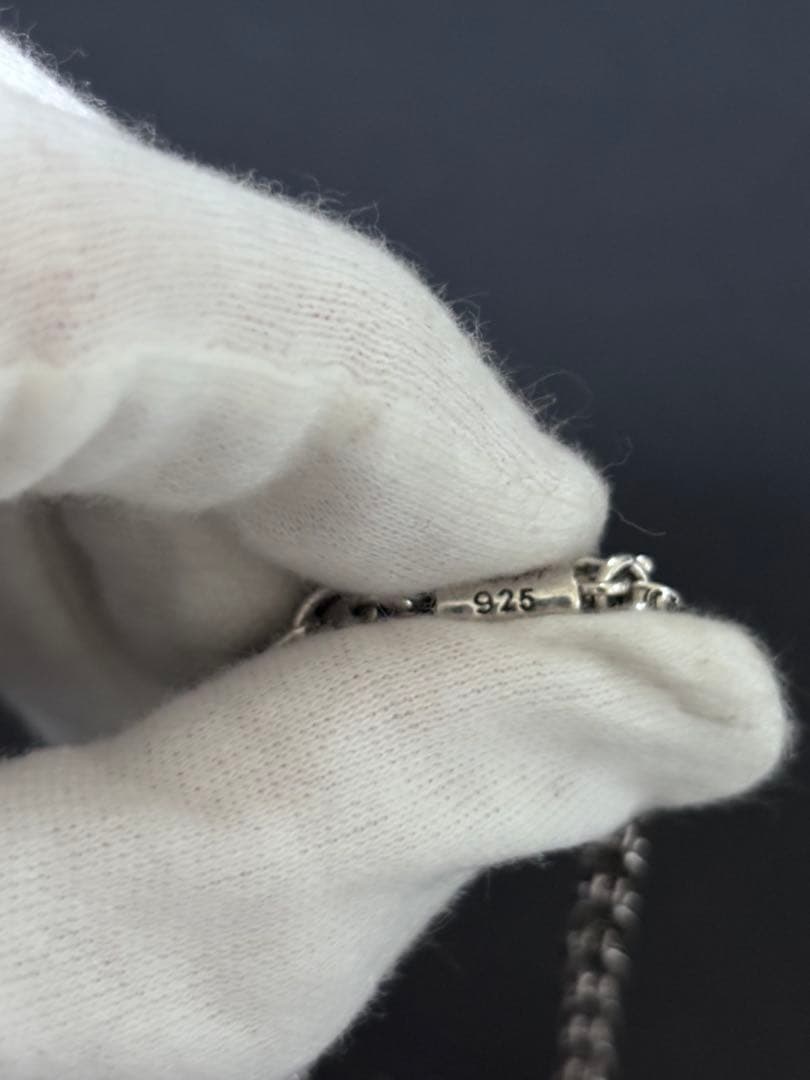 ネックレス ペーパーチェーン タイニー クロス シルバー アクセサリー