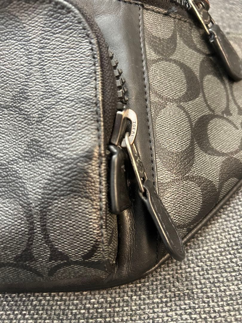 美品 コーチ COACH シグネチャー ボディバッグ ウエストバッグ C3765