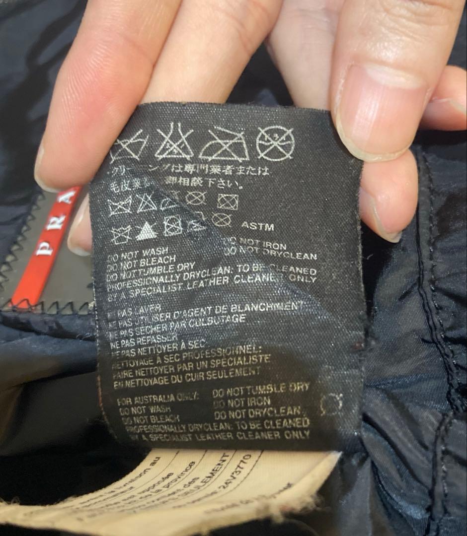 美品 PRADA SPORT レザージャケット サイズ48 国内正規品