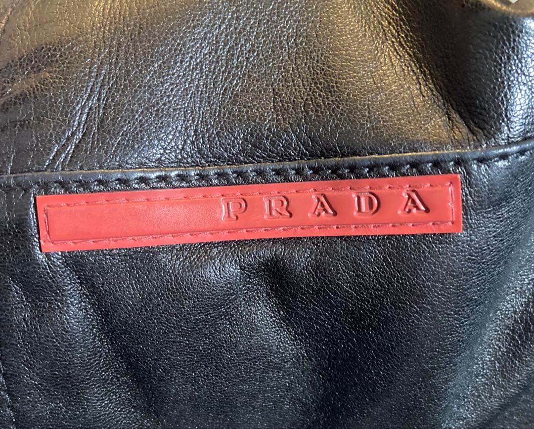 美品 PRADA SPORT レザージャケット サイズ48 国内正規品