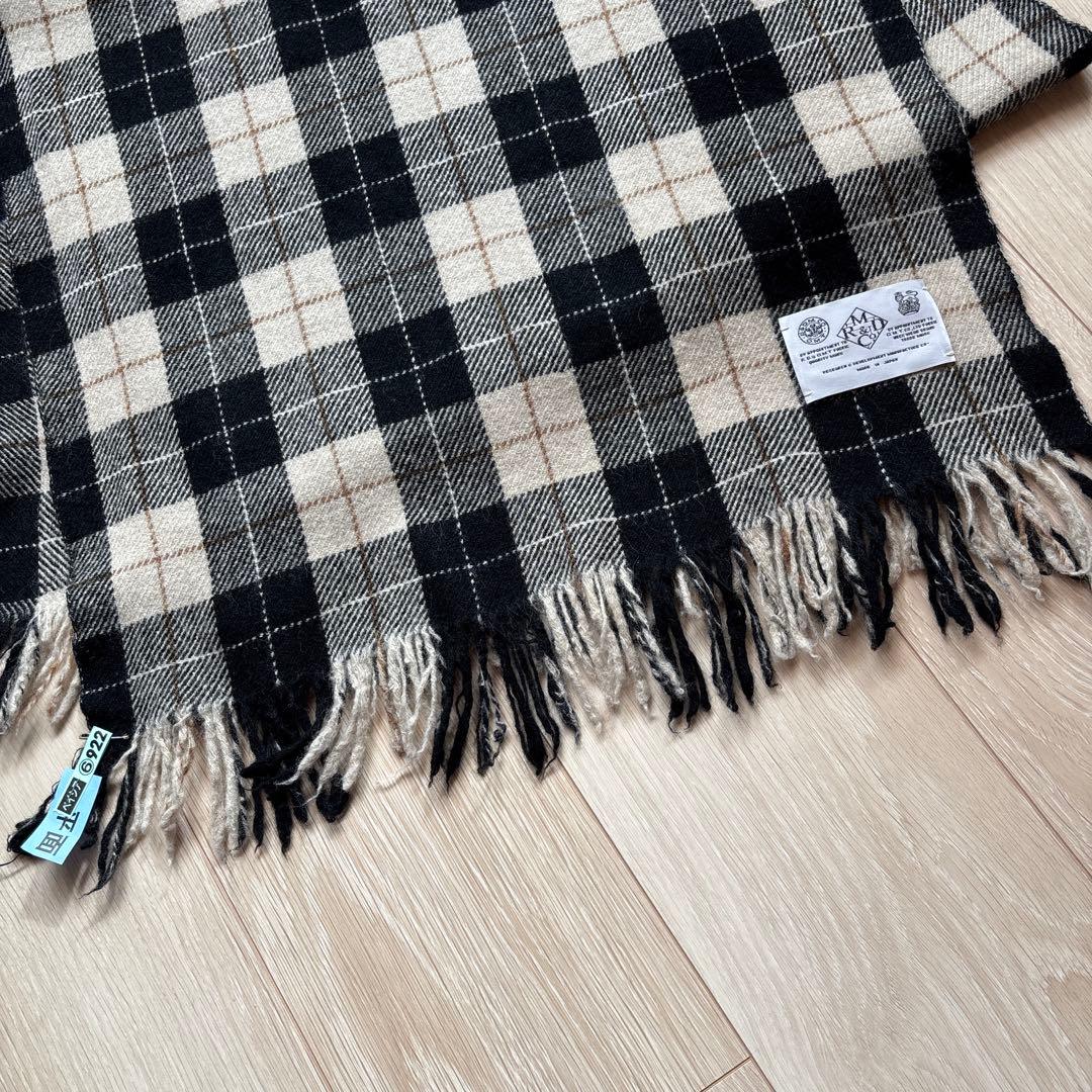 R&D.M.Co- オールドマンズテーラー　ウールチェックマフラー