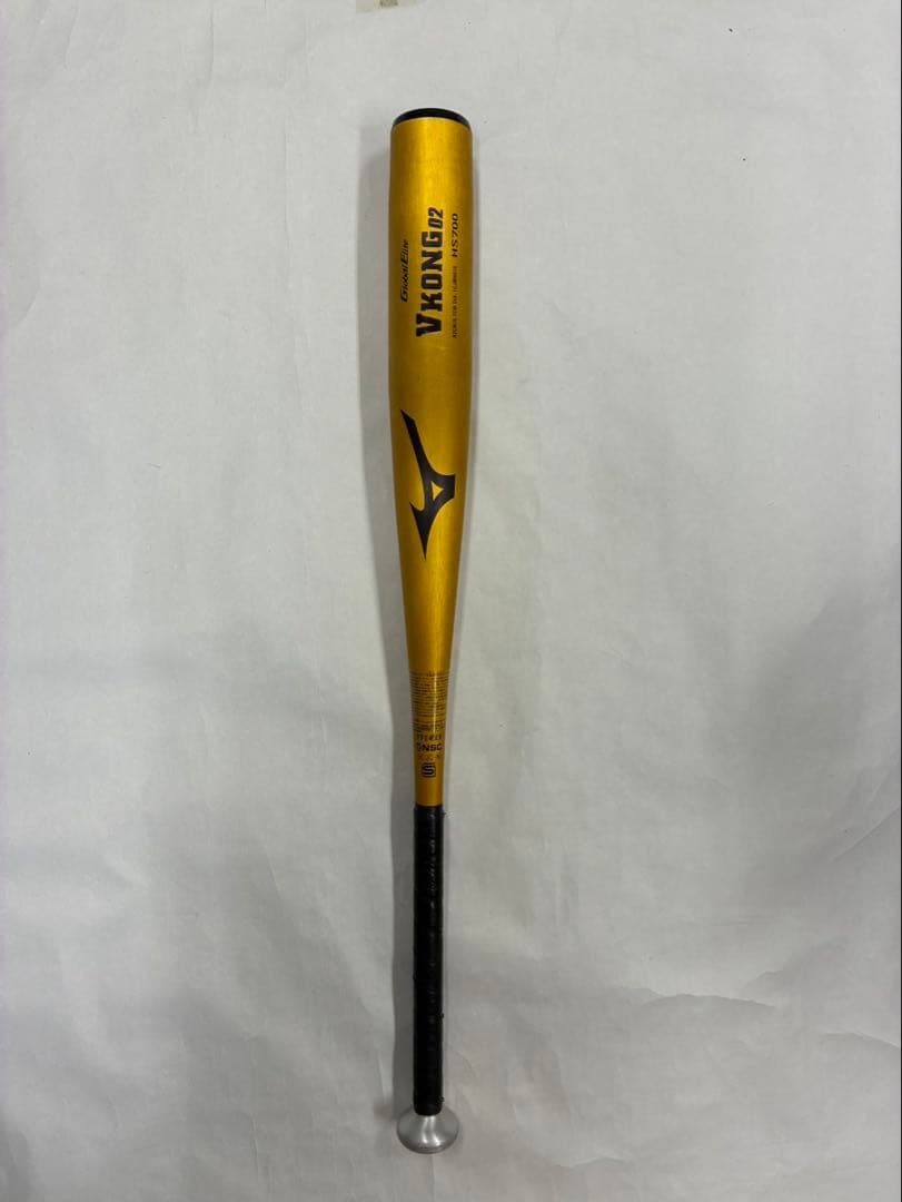 【美品】Mizuno VKONG02 硬式バット ゴールド　中学硬式