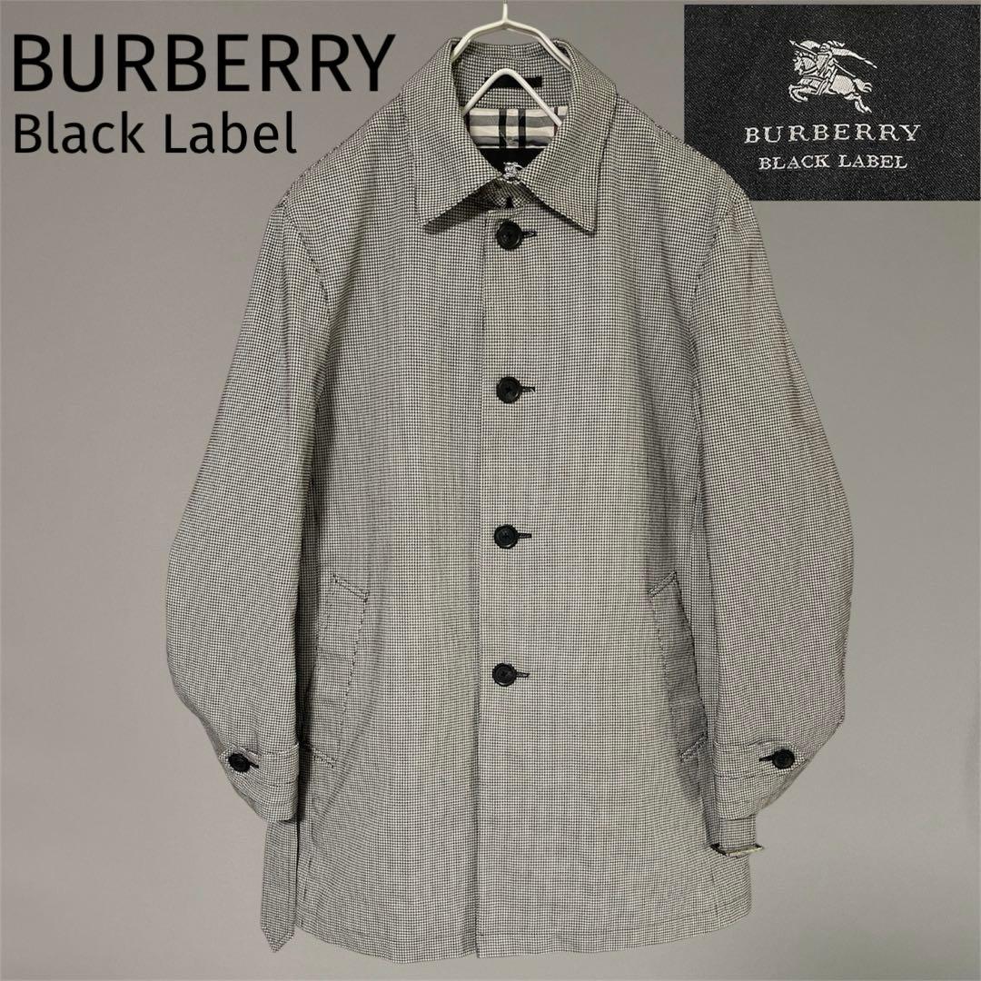 美品 Burberry Black label バーバリー ステンカラーコート