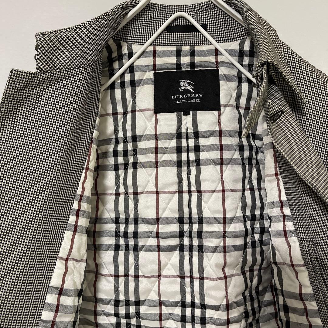 美品 Burberry Black label バーバリー ステンカラーコート