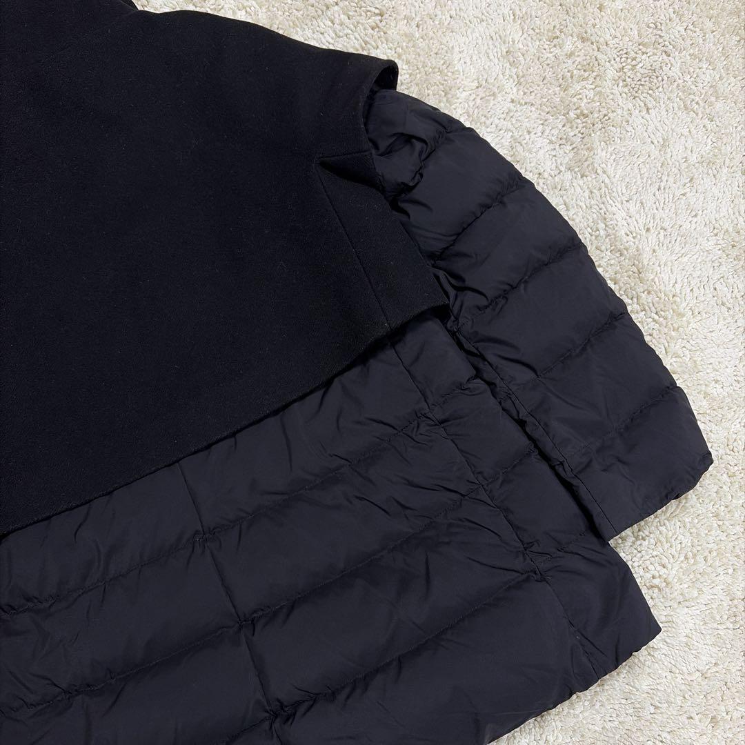 希少✨大きいサイズ 44 Herno ダウンコート 異素材 切り替え ドッキング
