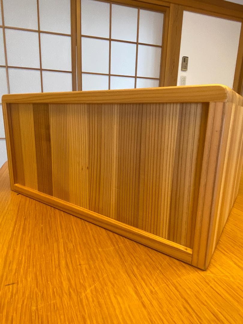 杉　矢羽模様の組子　小引き出し　※値下げしました！