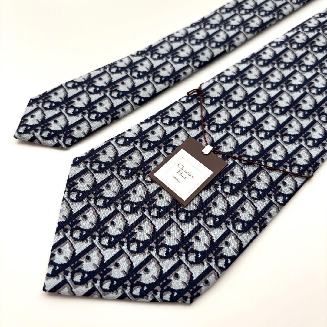 ꧁新品未使用꧂ クリスチャンディオール ネクタイ トロッター柄 オブリーク