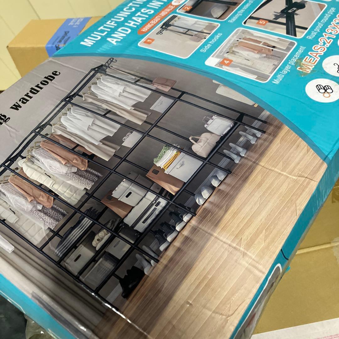 パイプハンガー　パイプクローゼット　ウォークインクローゼット　新品未使用　黒