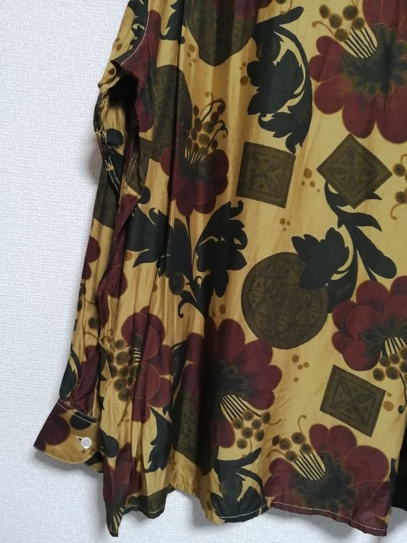 LE GARAGE 総柄 長袖シャツ Mサイズ フランス製