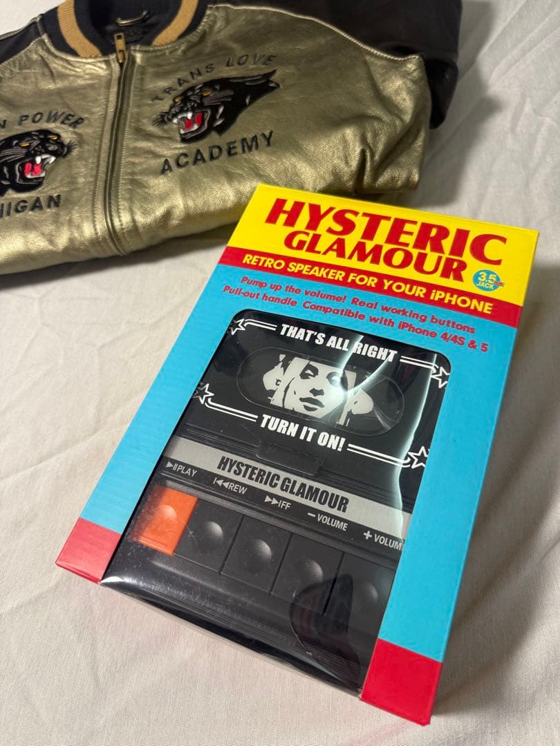 ヒステリックグラマー　レザージャケット サイズS +ノベルティ