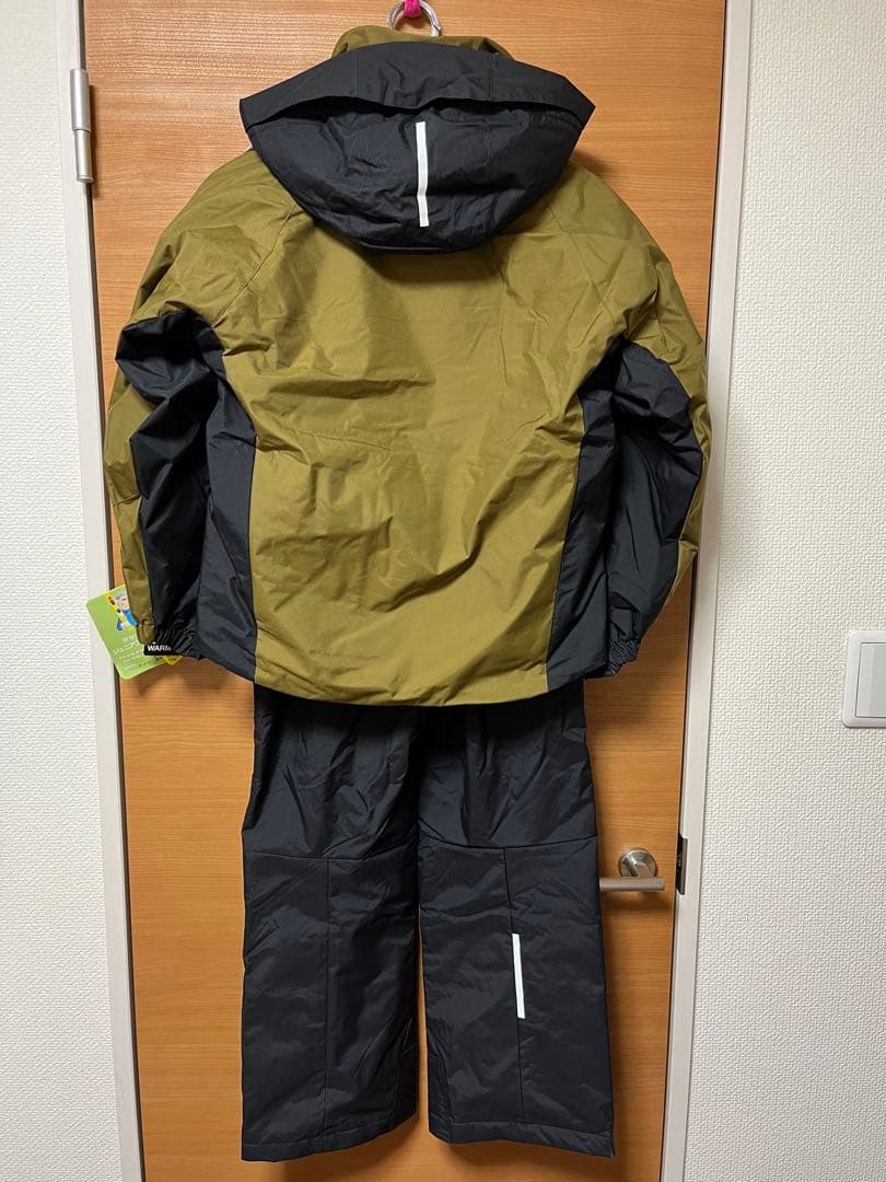 【新品未使用タグ付き】デサント ジュニア スキーウェア 上下セット140ブラウン