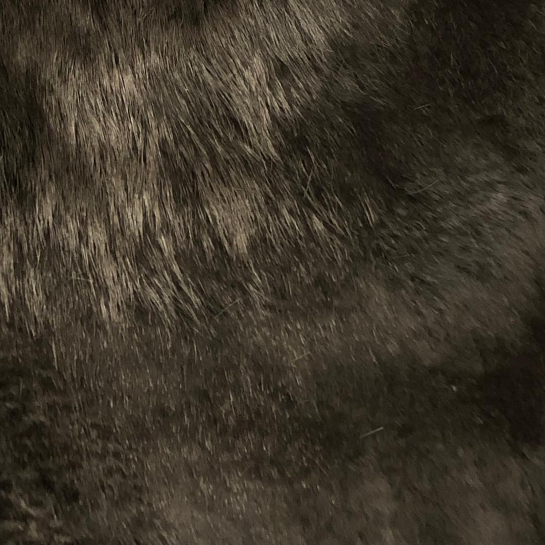 バーバリー ステンカラーコート Lサイズ ノバチェック ラビットファー 黒色