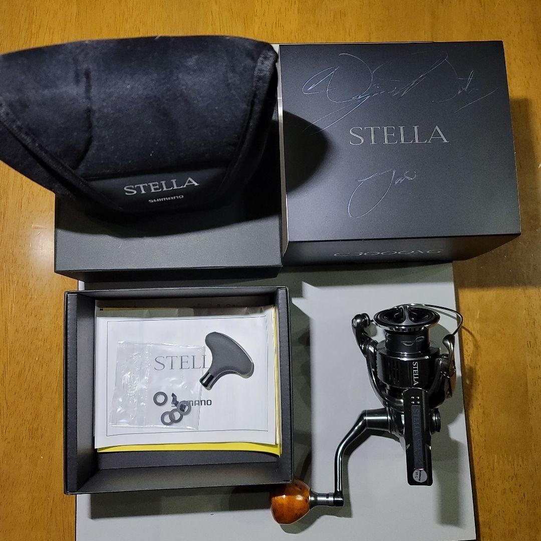 シマノ 22 ステラ C3000XG ウォーターランド ウッドノブ交換済