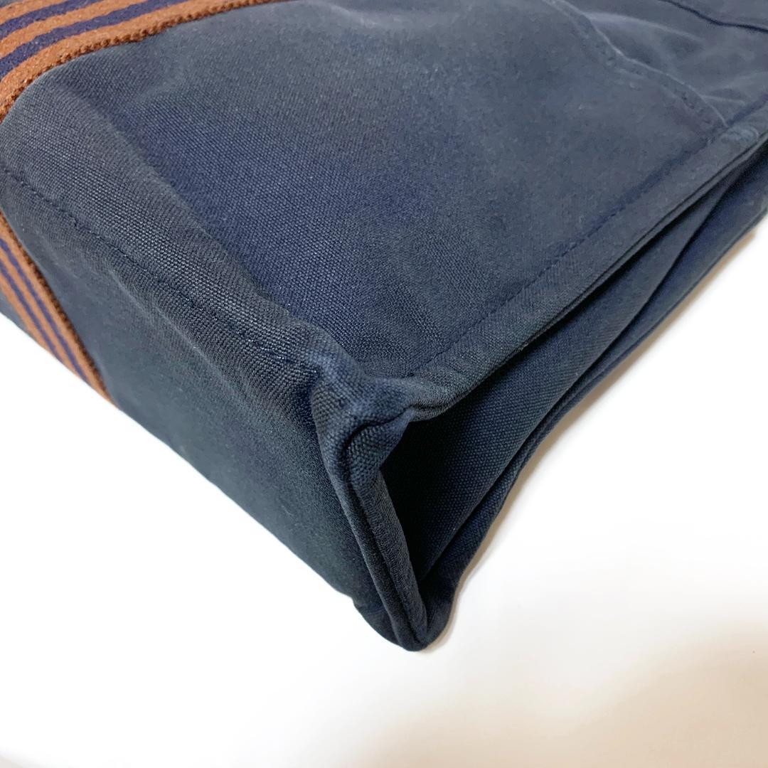 HERMES エルメス フールトゥMM トートバッグ ネイビー
