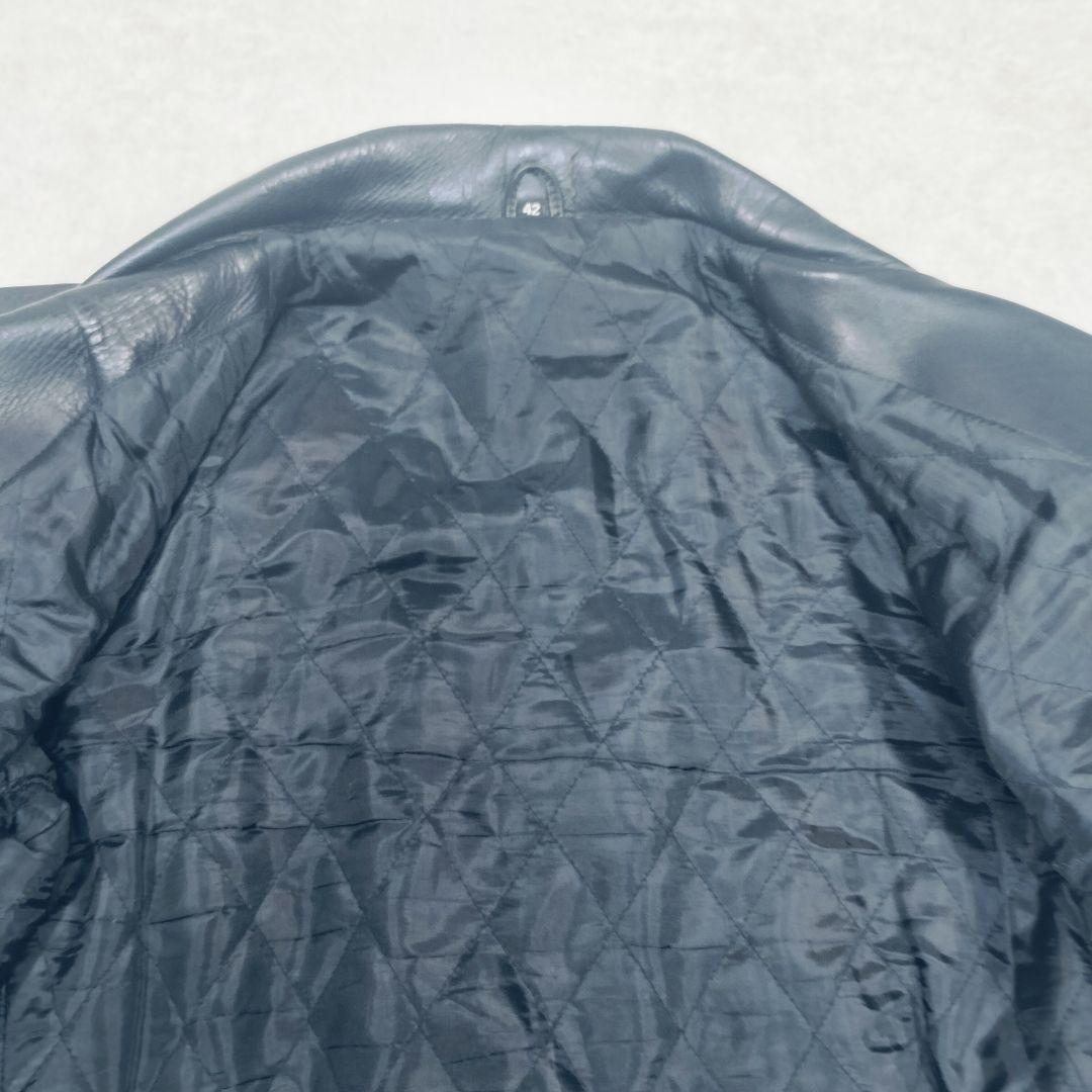 【大きなサイズ☆42】FREEDOM フリーダム　ダブルライダースジャケット