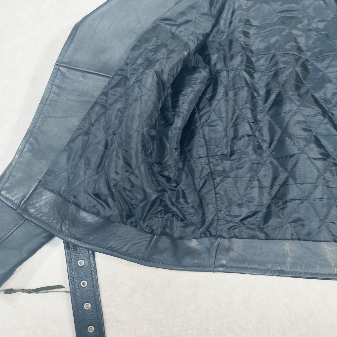 【大きなサイズ☆42】FREEDOM フリーダム　ダブルライダースジャケット