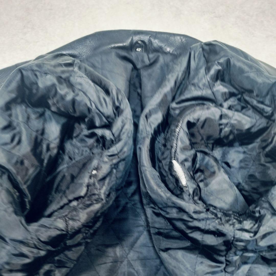 【大きなサイズ☆42】FREEDOM フリーダム　ダブルライダースジャケット