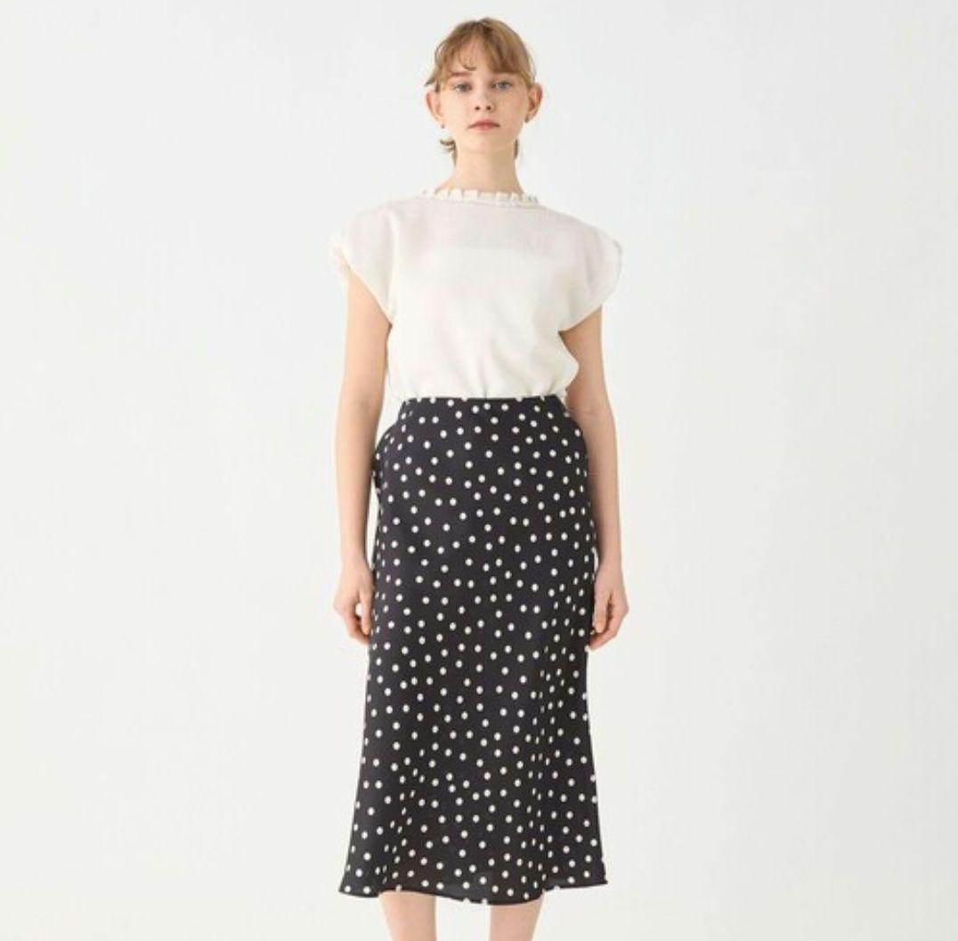 美品 ✨Ballsey ポリエステルレーヨン カラミ フレンチスリーブブラウス