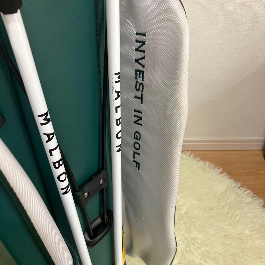 マルボン新作MALBONゴルフバッグ キャディバッグ スタンド型バッグ グリーン
