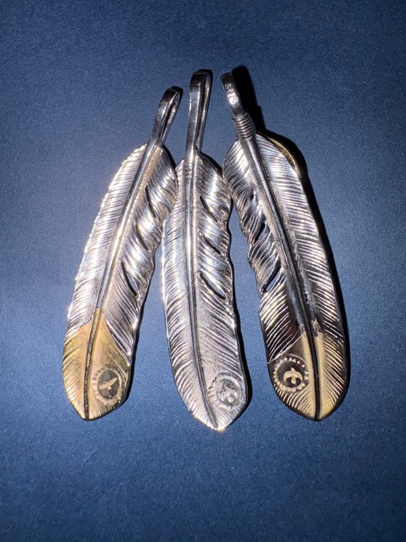 特大フェザー3枚セット シルバー925 ノーブランド