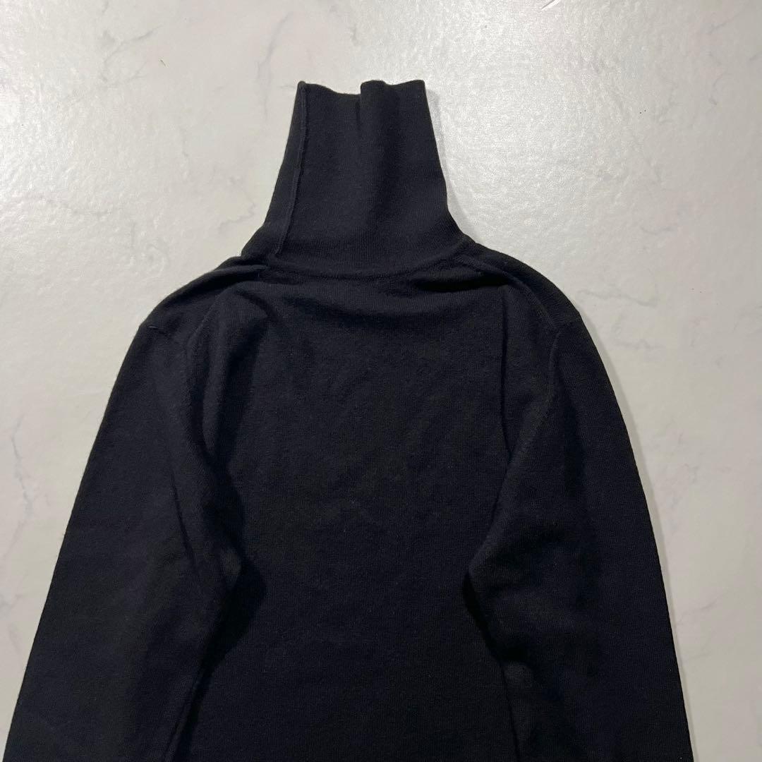 エルメス マルジェラ期 カシミヤ100% ニット スコットランド製 黒ハイネック