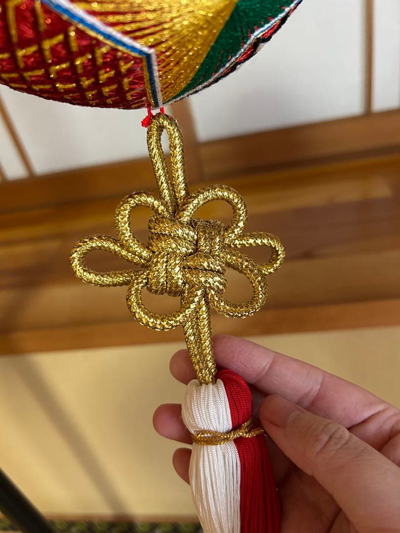 【本場柳川】柳川まり 吊るし飾り 2連セット 刺繍×ちりめん細工 縁起物